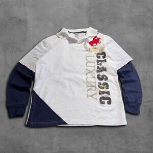 Y2K 2000s Relaxed Beverly Hills Polo Club Streetwear Polo Longsleeve Shirt